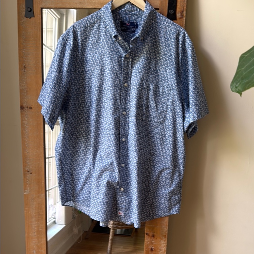 Vineyard Vines Floral Classic Fit Murray Shirt Size XL